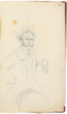 Штернберг Василий Иванович. Альбом рисунков с пейзажами, портретами и набросками 